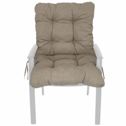 Poduszka na fotel ogrodowy 60cm w kolorze beżowym, pojedyncza sztuka.