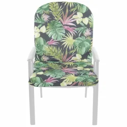 Poduszka na fotel ogrodowy z tropikalnym wzorem, pojedyncza sztuka.