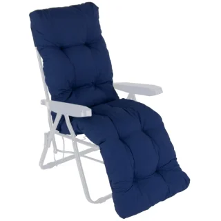 Poduszka na leżak z podnóżkiem, na taras. Pojedyncza sztuka, chabrowa.