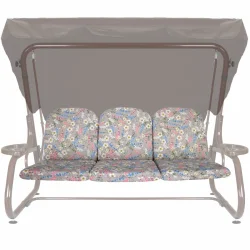 Poduszki ogrodowe 180cm na huśtawkę, w kwiatowe wzory.