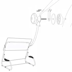 Kielich do pokrętła regulatora daszku Huśtawki Ogrodowej PREZYDENT
