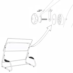 Podkładka gumowa do regulatora dachu Huśtawki Ogrodowej PREZYDENT