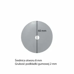 Podkładka gumowa do regulatora dachu Huśtawki Ogrodowej PREZYDENT