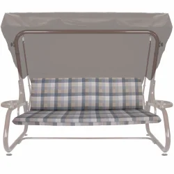 Poduszki na ławkę ogrodową 180 cm w kratkę, do ogrodu.