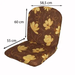 Poduszki na Huśtawkę Ogrodową KOMFORT 58,5x60x55 W6 S