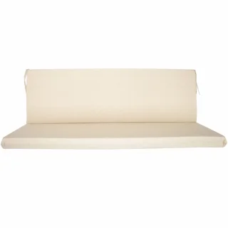 Poduszki ogrodowe 180cm na huśtawkę, beżowe. Pojedyncza poduszka z oparciem.