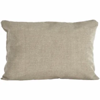 Poszewka dekoracyjna na poduszkę, beżowa, z delikatnym wzorem krzyżykowym. Idealna do salonu lub sypialni.