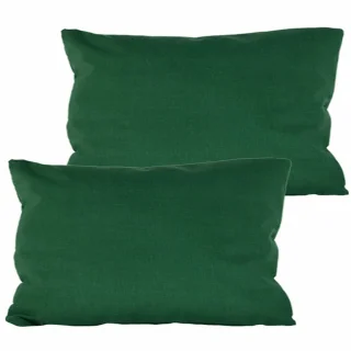 Zestaw jaśków dekoracyjnych na kanapę w kolorze zielonym.