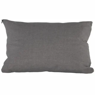 Poszewka dekoracyjna na poduszkę do domu, w kolorze szarym, z delikatnym wzorem.