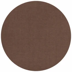 Brązowa, okrągła poszewka dekoracyjna na poduszkę do domu. Pojedyncza poszewka o gładkiej fakturze.