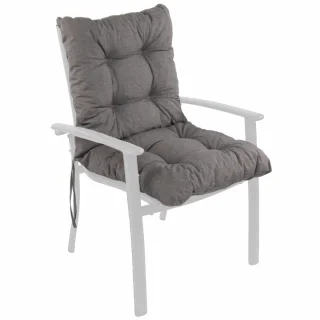 Poduszka na fotel ogrodowy, pojedyńcza sztuka, w kolorze szarym.