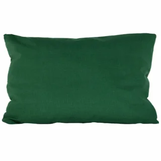 Poszewka dekoracyjna do domu, zielona, gładka. Pojedyncza poszewka na poduszkę.