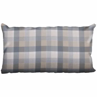 Poszewka na poduszkę z kratkowanym wzorem w odcieniach szarości i beżu. Idealna na poduszkę do spania.