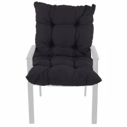 Poduszka na fotel 50cm, pojedyncza sztuka, antracyt. Idealna do użytku w ogrodzie lub na tarasie.