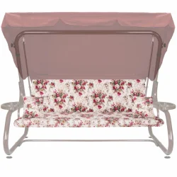 Poduszki ogrodowe z jaśkami, rozmiar 180cm, na huśtawkę, w kwiecisty wzór.