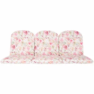 Poduszki ogrodowe 150cm na ławkę z floralnym wzorem, idealne na taras. Komplet pojedynczych poduszek.