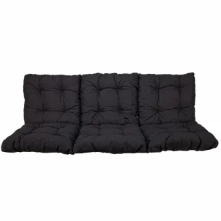 Poducha ogrodowa 150cm na huśtawkę, w kolorze antracyt. Kompletny zestaw z trzema segmentami.