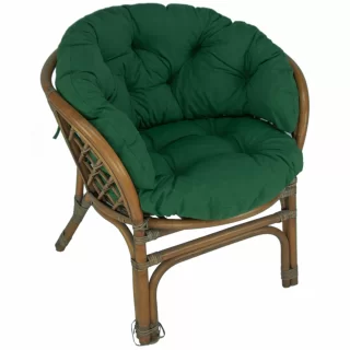 Poduszka na fotel Ratanowy jednokolorowy MALIBU Zielony 
