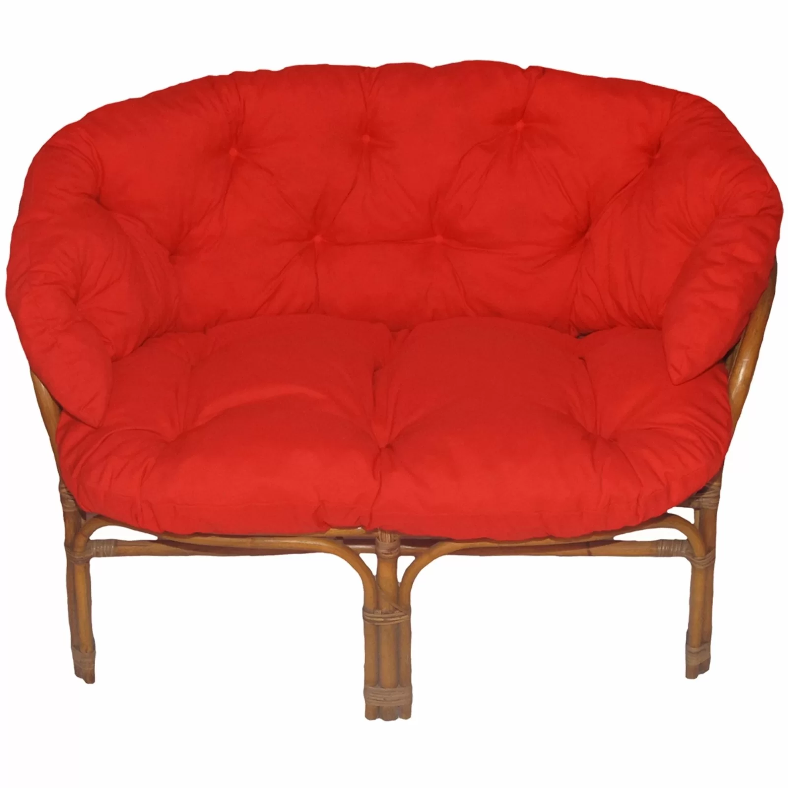 Poduszka na sofę Ratanową jednokolorową MALIBU Czerwona 19\'