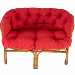 Poduszka na sofę Ratanową jednokolorową MALIBU Czerwony 