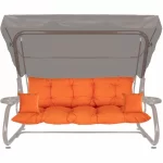 Poduszki na Huśtawkę Ogrodową MALIBU 180cm + Jaśki Pomarańczowe