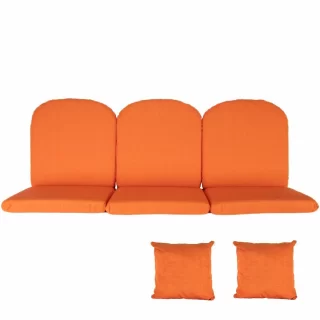 Poduszki Pomarańczowe na Huśtawkę Ogrodową BAHAMA RIMINI 180cm + Jaśki 