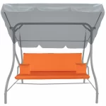Poduszki RAVENNA na Huśtawkę Ogrodową 150cm + Jaśki Pomarańcz